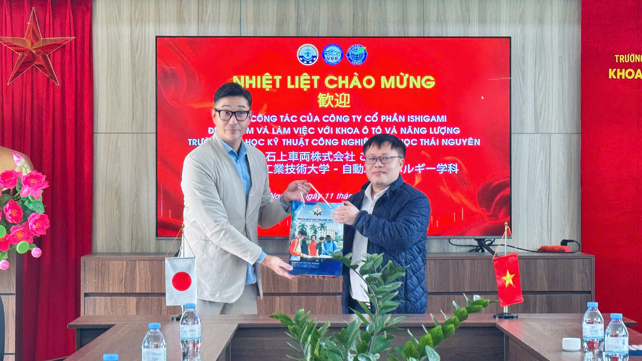 VEE - TNUT Đón Tiếp Và Làm Việc Với Công Ty ISHIGAMI SHARYO (NHẬT BẢN)